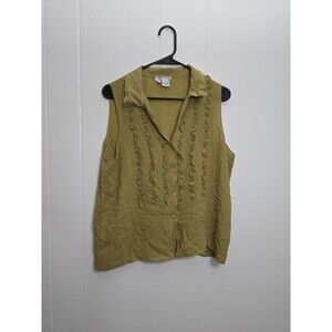 Nora Noh Women's Sleeveless Silk Blouse XL Pre-Owned